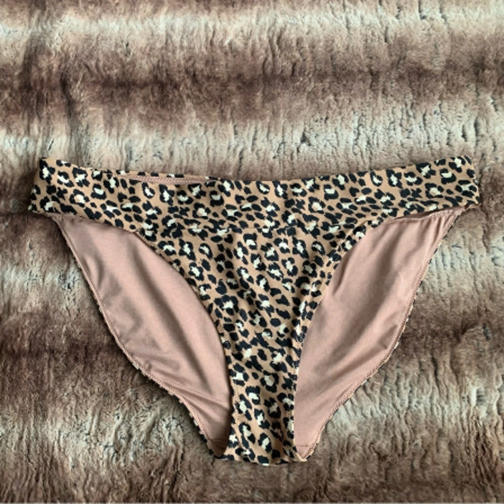 Aerie Leopard Bikini Bottoms